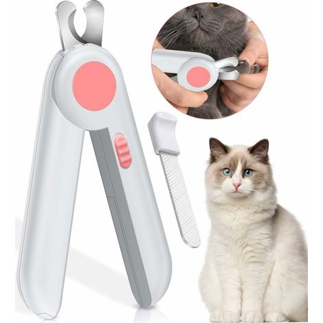 Dog Clippers, Nail Clippers for Medium and Large Dogs Care, Safe Grooming by Spacer, Safety Guard, Pet Accessory (Pink) (1/5)