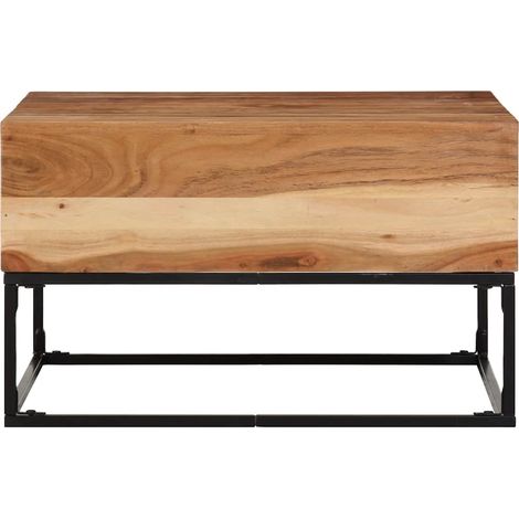 Maison Exclusive - Tavolino da Salotto 68x68x41 cm in Legno Massello di Acacia (1/5)
