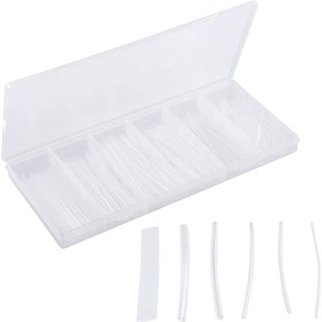 Heat Shrink Tubing Kit Tubes 2:1 Tube Insulation Polyolefin Protection Transparent Wrap Cable (1/5)