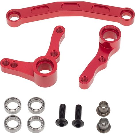 Aluminum steering assembly for Redcat Blackout XTE/XBE/SC – 1/10 upgrade kit, high-precision automotive spare parts--BIEMMEDUE (1/4)