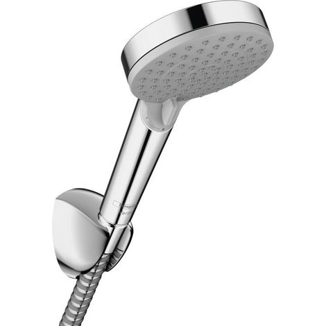 Hansgrohe Vernis Blend EcoSmart Shower Handset Hose Wall Mounted Chrome Round (1/5)