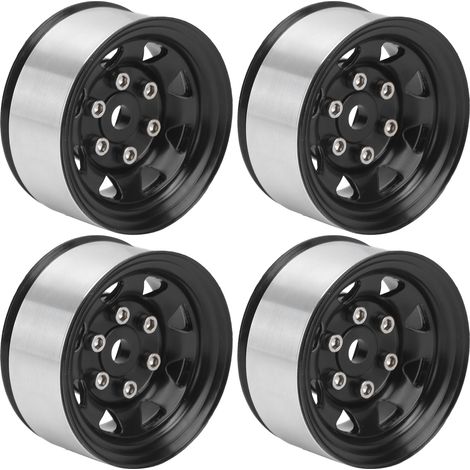 universelle 1,55-Zoll-RC-Radnaben für Axial AX90069 Crawler - Schwarz - 4er-Set Felgen (1/5)