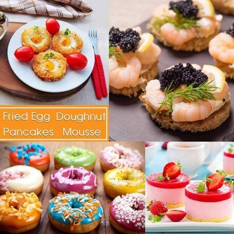 Emporte-pièces ronds inox 304, lot de 12, découpe pâte et biscuits, cercles à tarte et pâtisserie (1/4)