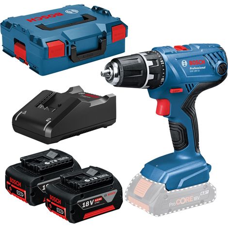 Perceuse-visseuse sans fil GSR 18V-21 Bosch / 2x batterie 4,0 Ah + chargeur en boîte L