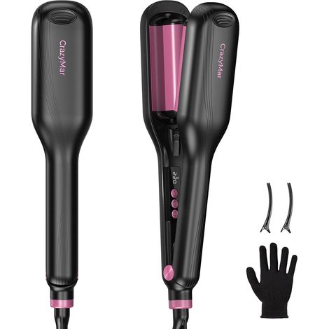 Curling Iron 25 mm, Ceramic Curling Iron, 15s Fast Heater, Smart Timer, Easy Clip, Instant Waves and 24-Hour Curls – For Beach/Party/Work/Travel (1/5)