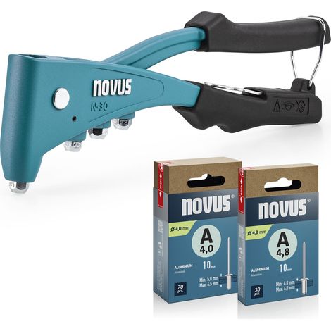 Pince à riveter avec 100 rivets aveugles en aluminium (1/5)