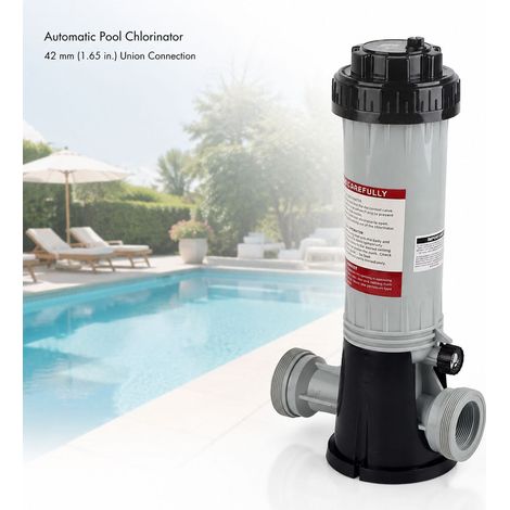 Distributeur automatique de chlore pour piscine, réglable, en plastique résistant, avec raccord 42mm, idéal pour spa et bassin