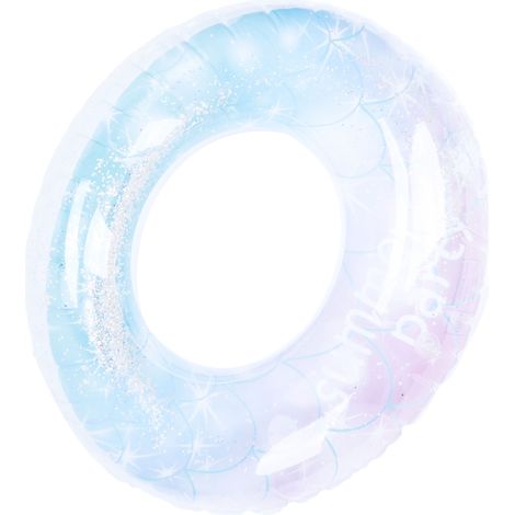 Bouée de piscine gonflable lumineuse, anneau flottant coloré pour l'été (1/5)