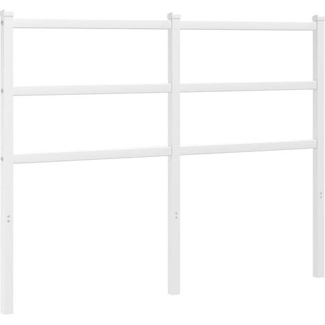 Maison Exclusive - Ersatz-Kopfteil Metall Weiß 120 cm
