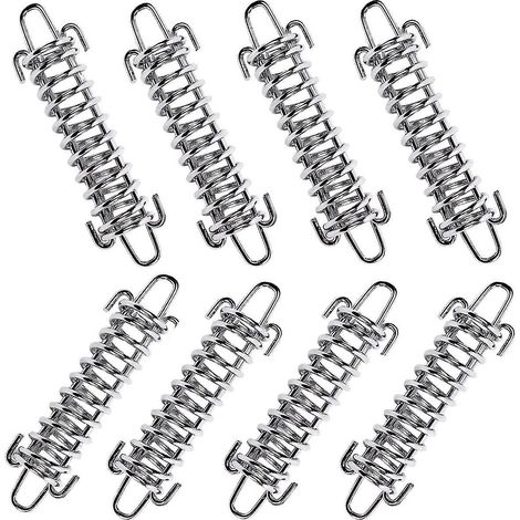 Boucle à ressort pour tente de camping, tendeur de tente haute résistance en acier inoxydable pour étanchéité (1/5)