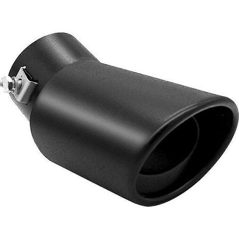 Embout de pot d'échappement coudé de 63 mm, noir. (1/5)
