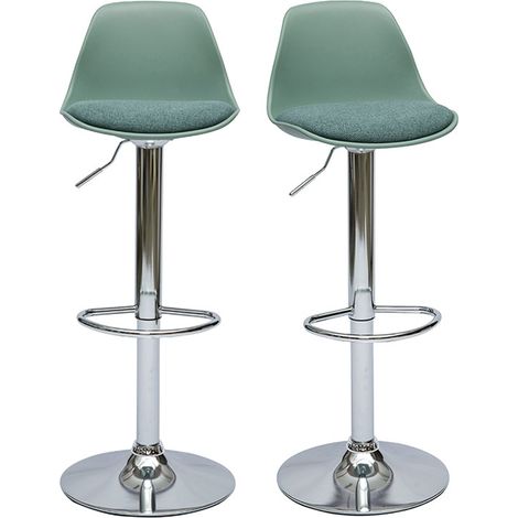 Barhocker Design Graugrün (2er-Set) STEEVY