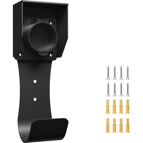 Support de Connecteur Mural SAE J1772 - Fixation Pratique avec Vis, Solution Idéale pour Chargeur Véhicule Électrique (1/5)