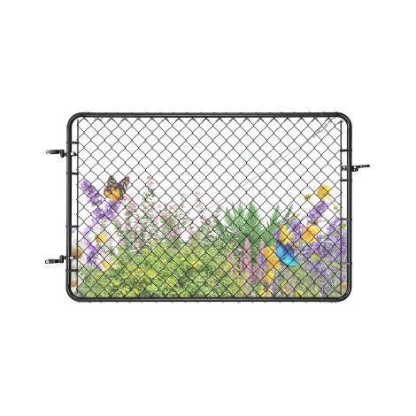 Portillon de Jardin - 183x122 cm Porte de Clôture à Mailles (1/5)