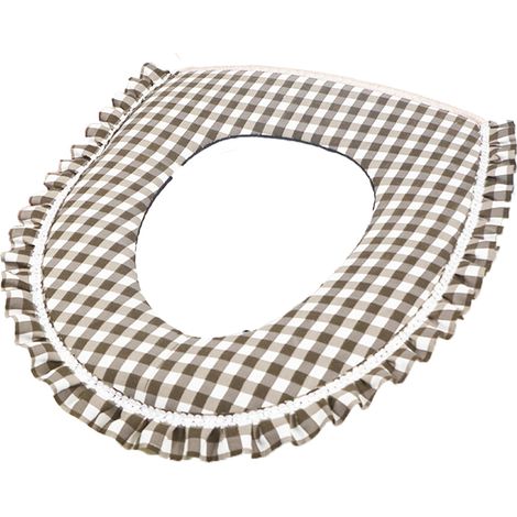 Couverture De Siège De Toilettes - Housse Épaisse En Zip Pour Hiver - Lavable Et Réutilisable - Pour Maison Et Hôtel - 1 Pièce (1/5)
