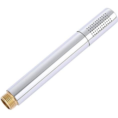 Pommeau De Douche - Microphone - Acier Inoxydable ABS - Débit Équilibré Anti-Obstruction - Économie D Eau - G1/2 - 1 Pièce (1/5)