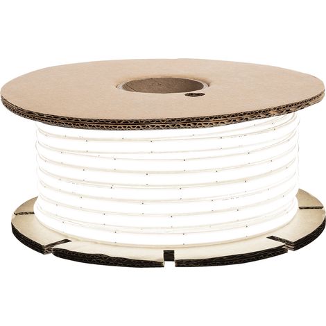 LED-Streifenrolle Dimmbar 220V Wcob Selbstgleichrichtend 260 LED/m 50m 15W/m 1350lm/m SILICONE FLEX Breite 10mm IP65 Schnitt 5cm 5000K Kaltweiß (1/4)