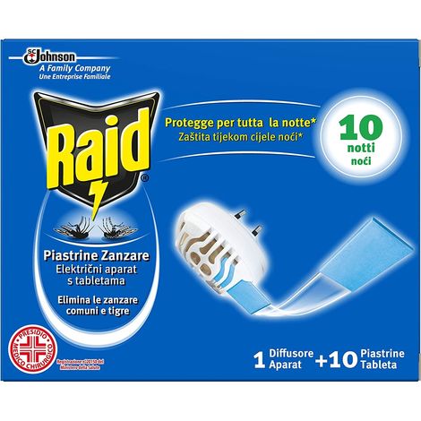 Raid Diffusore Elettrico con Piastrine Antizanzare (1/2)