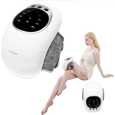 Kniemassagegerät – Wärmemassage – Fördert Muskelentspannung – 3D-Rundummassage – 16 x 14 x 24 cm – Schwarz (1/5)