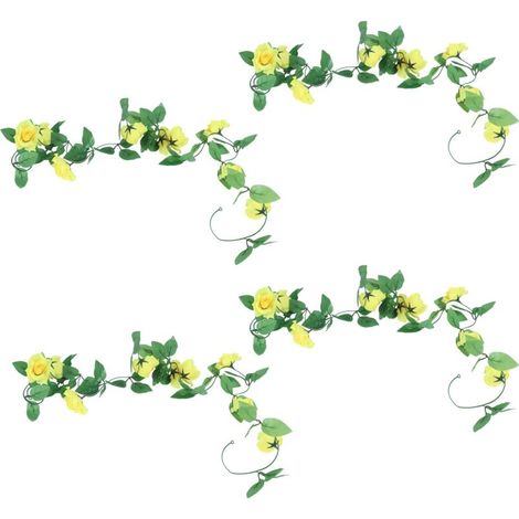 4 Roses Artificielles Vives pour Décoration de Mariage, Fête et Maison - DIY (1/5)
