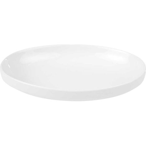 Ambition Porzellan-Snackplatte, Weiß, 20 cm