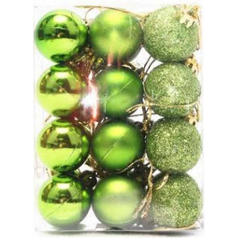 Lot de 24 petites boules de Noël de 3 cm (1,18 pouce) pour décorations de sapin. (1/5)
