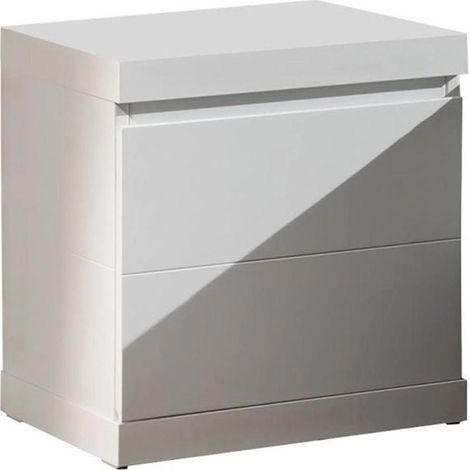Table de Chevet Enfant "Lara" 55cm Blanc (1/3)