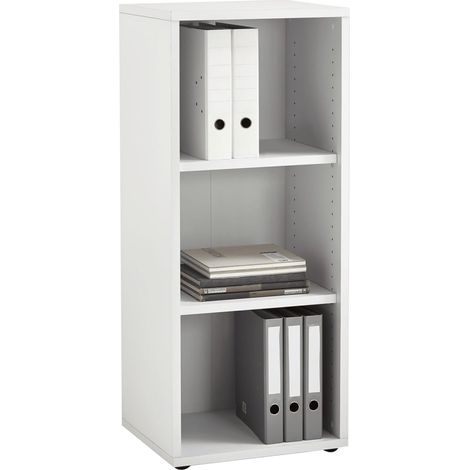 Etagère 3 niches 47x40x112,5 cm blanc brillant - TAUNIO (1/4)
