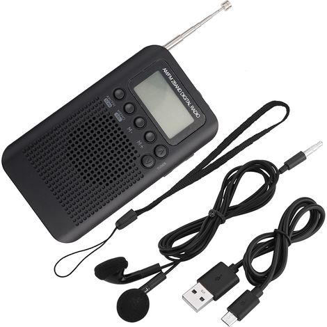 Radio FM AM Portable avec Écran LCD - Radio Stéréo Numérique 2 Bands, Tuning Digital Compact (1/5)