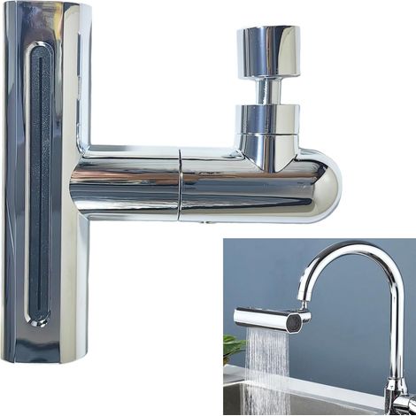 Wasserfall-Küchenarmatur mit 4 Strahlarten, Bodenbrause für die Küchenspüle, Hochdruck-Küchenarmatur für die Küchenspüle, 360° drehbar