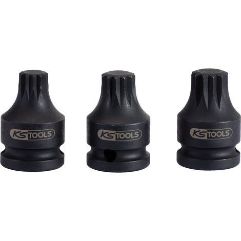 KS Tools 1/2 Kraft-Bit-Stecknuss XZN,kurz,M14 (1/5)