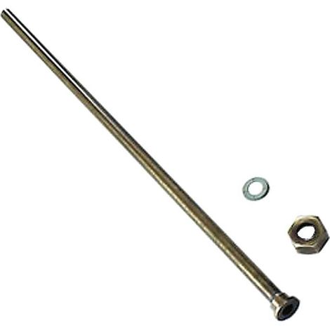 TUBO LISCIO PER MONOCOMANDO CON CALOTTA BRONZATO - cm 40 con dado 1/2