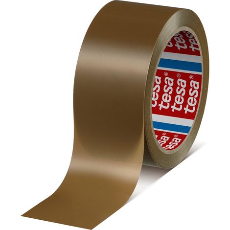Ruban adhésif colis PVC - 66 m x 38 mm - marron - 1 rouleau (1/5)
