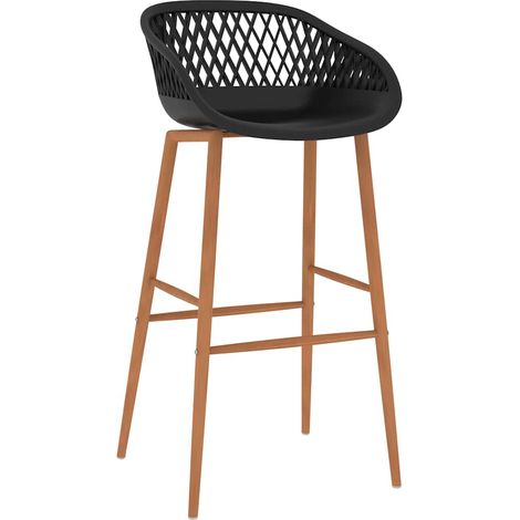 Maison Exclusive - Barhocker 4 Stk. Schwarz