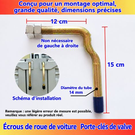Crochet de ridelle pour remorque et camion modèle renforcé 14+12 14 12 14 × 12 × 14 cm 300 g – Livraison gratuite