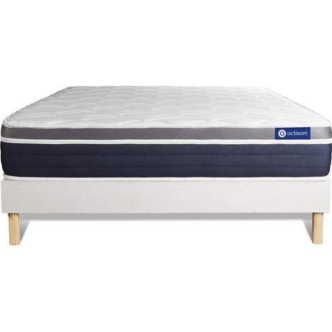 Actiflex confort matratze 160x190cm + Bettgestell mit lattenrost , Härtegrad 3 , Taschenfederkern und Memory-Schaum , Höhe : 26 cm