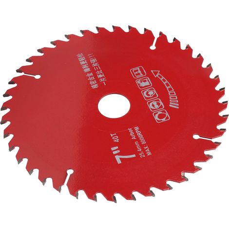 Lame de scie circulaire en carbure pour charpente, disque de coupe en acier allié pour le travail du bois, quincaillerie 7x40T (1/5)