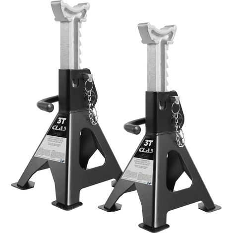 Clas – Paire chandelles crémaillères 3T avec goupilles sécurité – Charge maximale 3T – Levée mini 276mm – Pour chantiers humides (1/2)