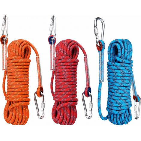 Corde d’escalade en Polyester 14 mm 50 m avec Double Crochet (1/5)