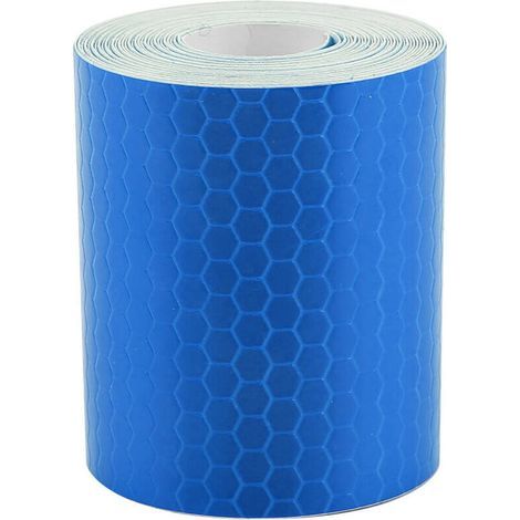 Ulisem5cmx3m Safety Adhesive Reflective Tape Roll Sticker For Trailers Cars Bikes Blue (1/4)
