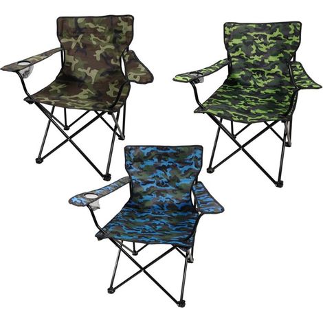 MAURY'S SEDIA PESCATORE COMBAT CON BRACCIOLI MODELLO MILITARE RICHIUDIBILE 78 X 52 X 82 CM COLORI ASSORTITI