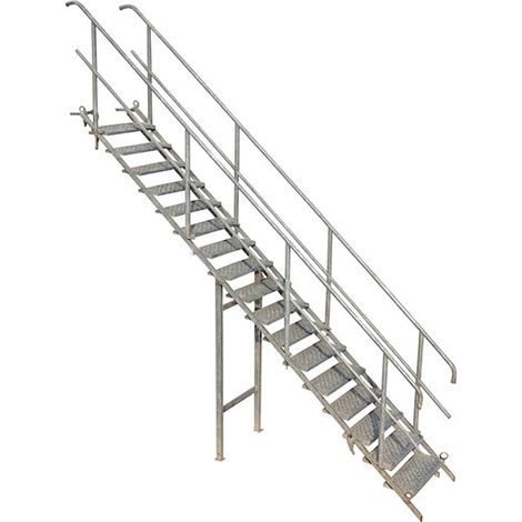 Escalier 18 marches - Hauteur à franchir max. 4.16m - SAFETY-STAIRS/18