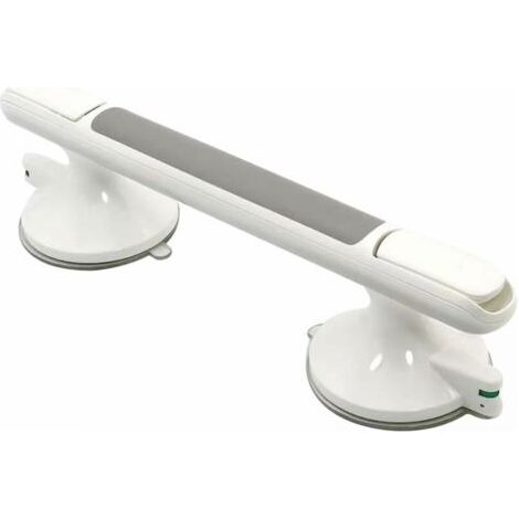 Poignée de douche, barre d'appui de 30 cm avec ventouse puissante, convient pour baignoire et douche, barre d'équilibre sans perçage