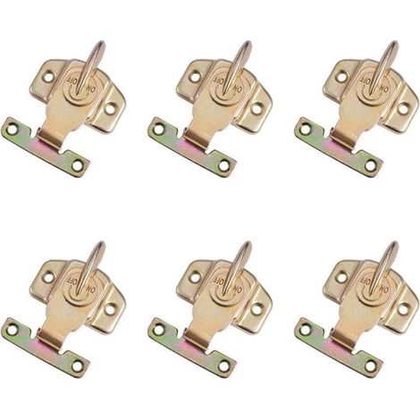 Set mit 6 farbig beschichteten Metall-Tischschlössern für Esszimmer, Einfahrt, Schublade, Schrank, Beschlagzubehör (1/4)