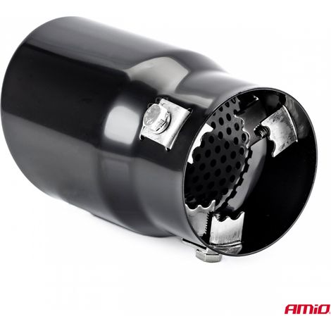 Embout de silencieux d'échappement en acier inoxydable MT 017B noir amio-01317 (1/4)