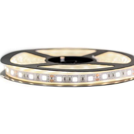 Sysled – Ruban LED 5050 blanc neutre étanche IP67 – 60 LEDs/m – 5 mètres – 780 lumens/m – Pour éclairage cuisine et miroir