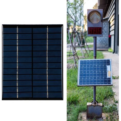 Panneau Solaire DIY Polycrystalline 2W 12V pour Projets Scientifiques (1/5)