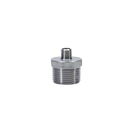 Nipplo filettato in acciaio inox ROSSO WKR 3/4X3/8