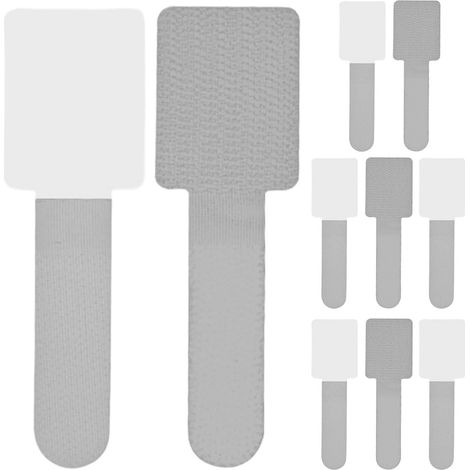 Range-Fils pour Bureau 10 Pièces Clips Adhésifs de Câbles Organisateur De Fils Clips Sangles pour Télévision PC Ethernet Ordinateur Maison Salon Chambre Cuisine Espace Travail Table (1/5)
