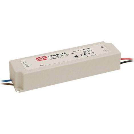 Mean Well LPV-60-24 Trasformatore per LED Tensione costante 60 W 0 - 2.5 A 24 V/DC non dimmerabile, Protezione sovracca (1/3)
